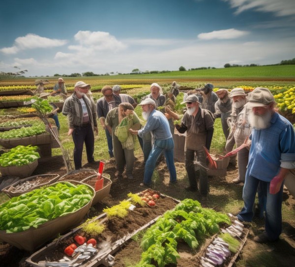神秘的农田世界，色彩斑斓的奇妙世界
